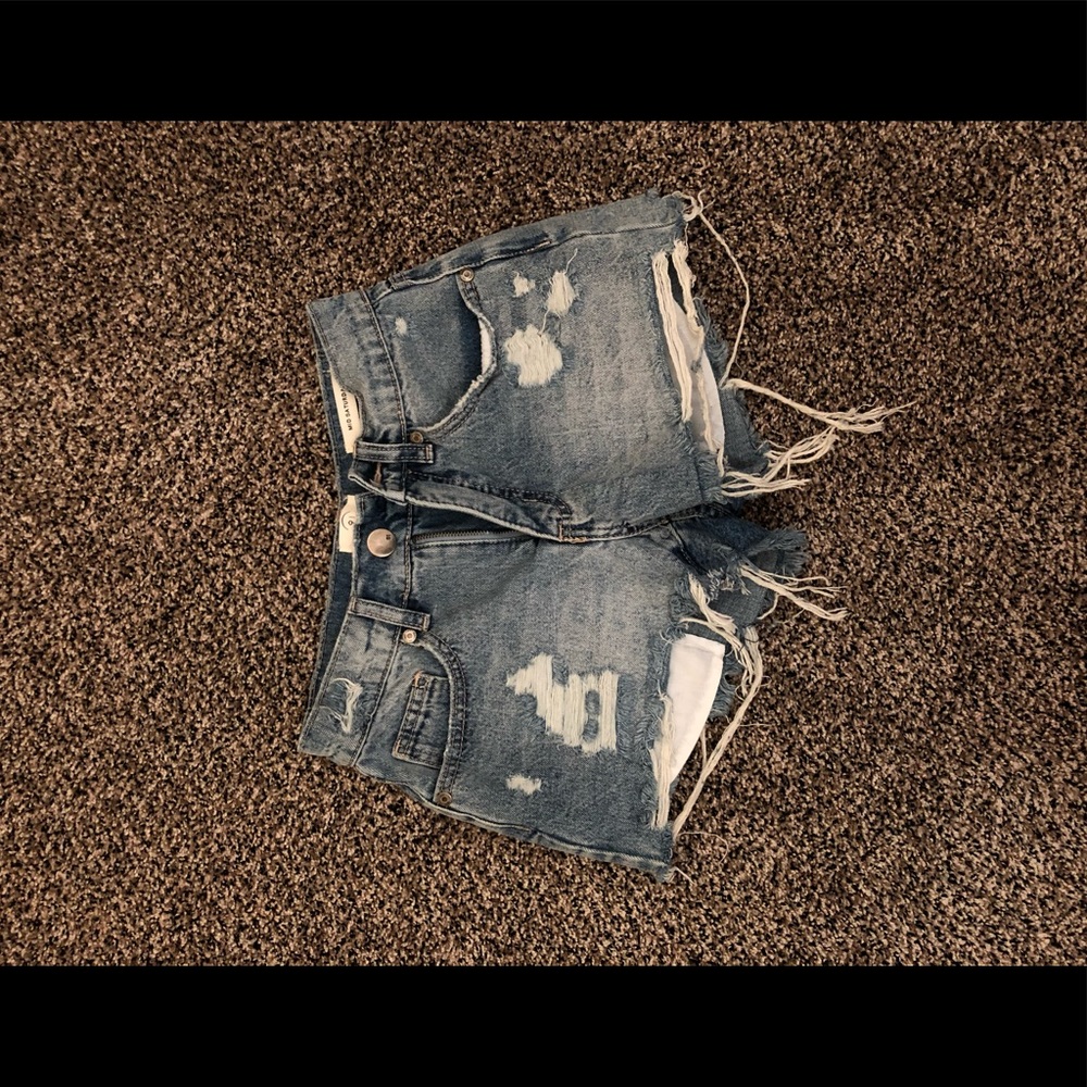 Denim shorts